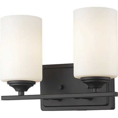 Bordeaux 2 Light 11.38 inch Bronze Vanity Wall Light