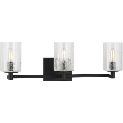 Parker 3 Light 24.63 inch Midnight Black Wall Bath Fixture Wall Light