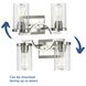 Lassiter 2 Light 16 inch Brushed Nickel Bath Vanity Wall Light
