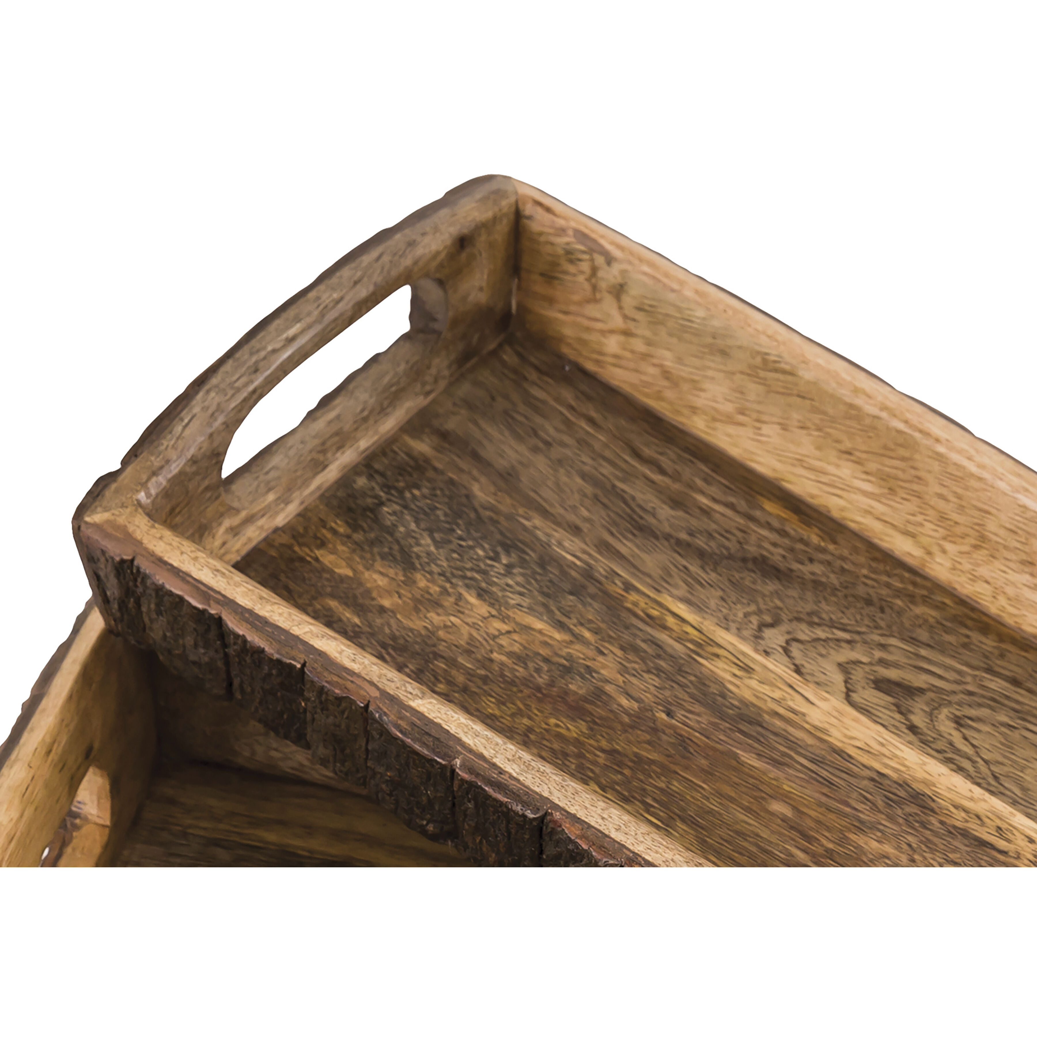 Hollingsworth Natural Tray, Set of 3