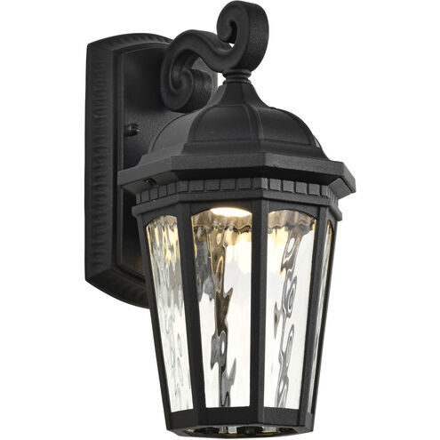 East River LED 12 inch Matte Black Outdoor Wall Sconce