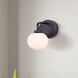 Asher 1 Light 5 inch Matte Black Wall Fixture Wall Light
