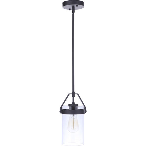 Franklin 1 Light 6.38 inch Midnight Outdoor Pendant