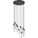 Beau 11 Light 24 inch Matte Black Chandelier Ceiling Light