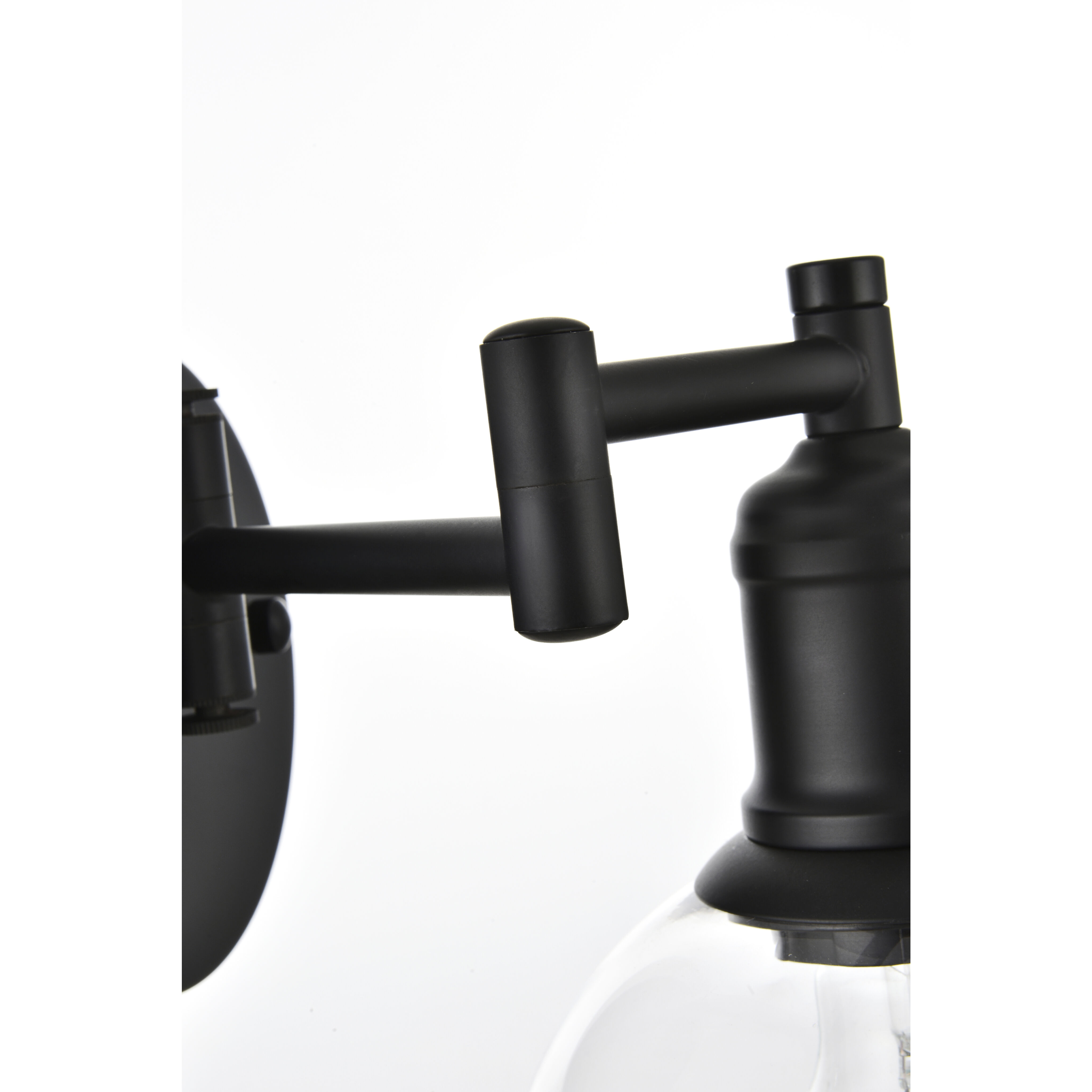 Davian 12 inch 40.00 watt Black Swing Arm Wall Sconce Wall Light