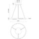 Anello Minor LED 19 inch Walnut Pendant Ceiling Light