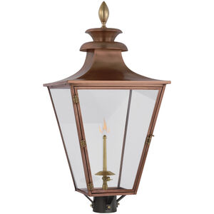 Chapman & Myers Albermarle2 1 Light 29.5 inch Soft Copper and Brass Outdoor Gas Post Light