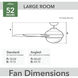 Vespucci 52 inch Fresh White Outdoor Ceiling Fan