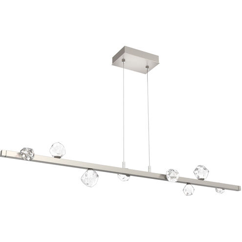 Stella LED 54 inch Beige Silver Linear Pendant Ceiling Light in Metallic Beige Silver