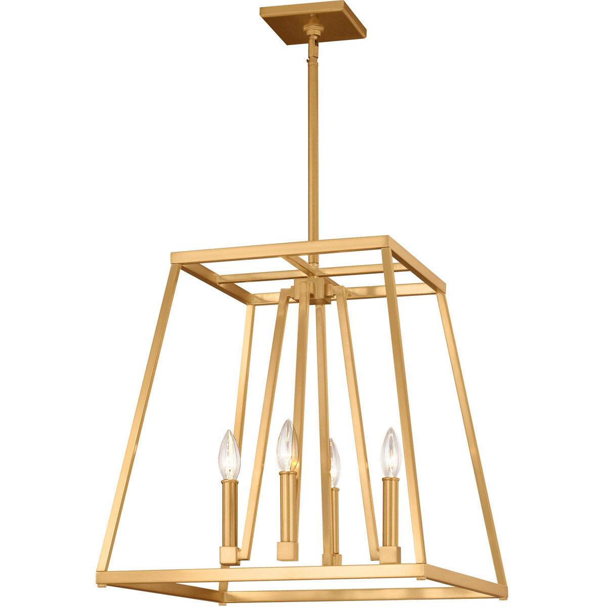 Sean Lavin Conant 4 Light 18 inch Gilded Satin Brass Indoor Pendant Lantern Ceiling Light