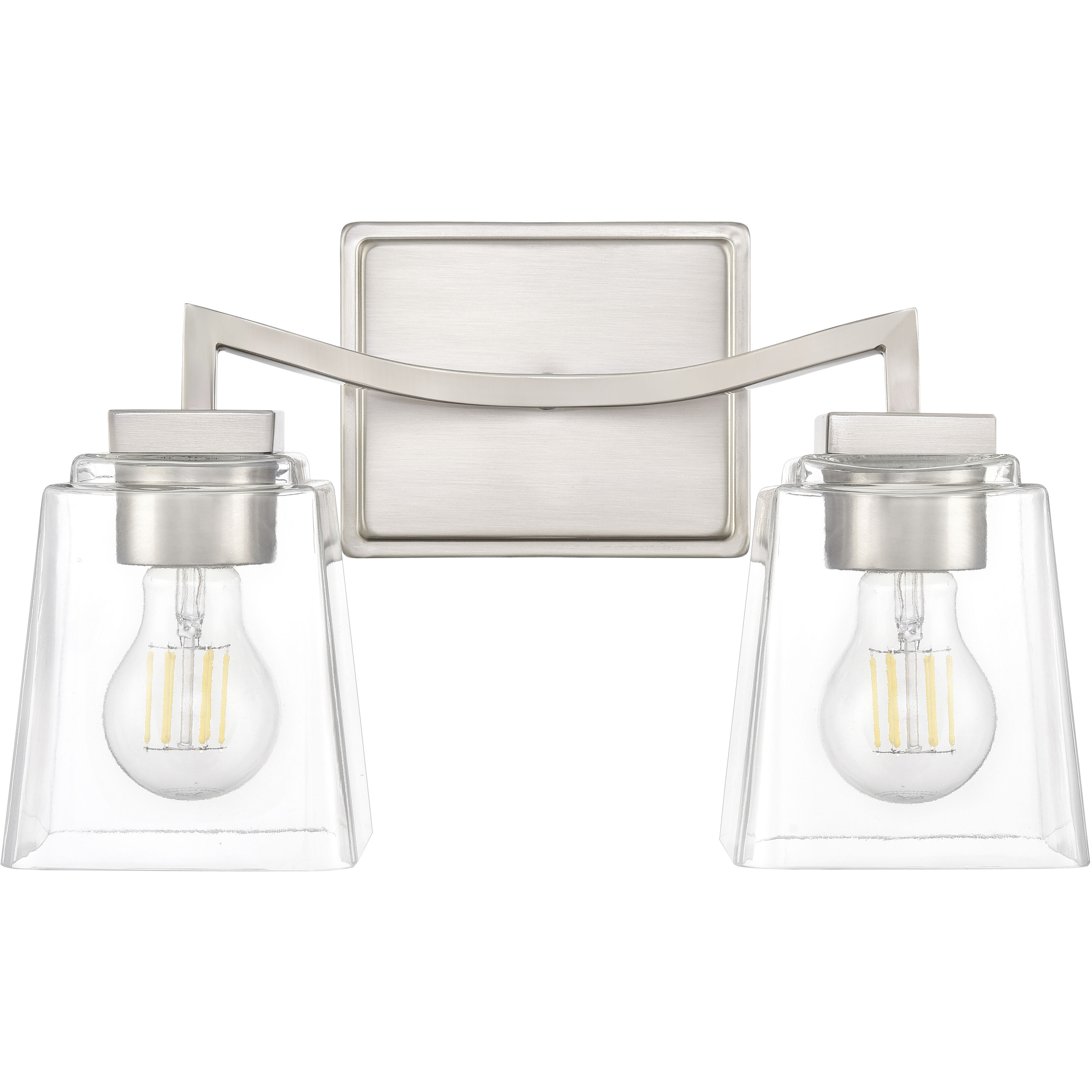 Avenna 2 Light 14 inch Brushed Nickel Bathroom Vanity Light Wall Light