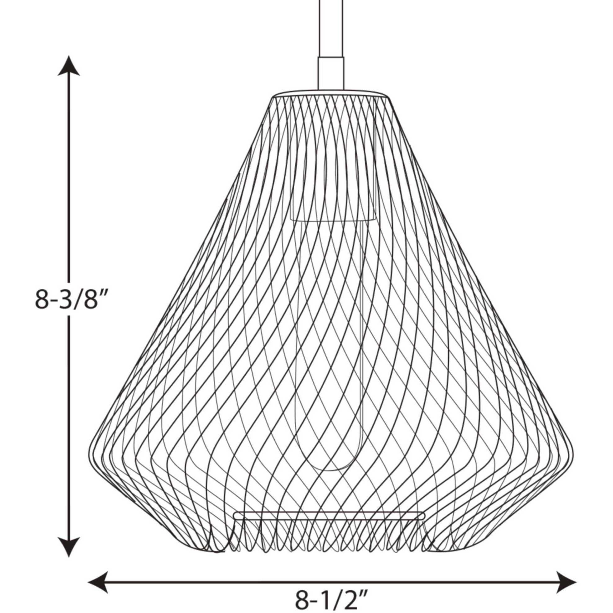 Mesh 1 Light 9 inch Antique Bronze Mini-Pendant Ceiling Light, Design Series