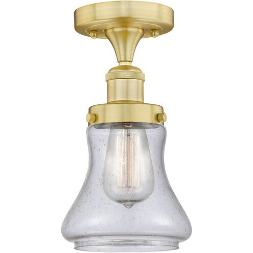 Bellmont 1 Light 6.5 inch Satin Gold Semi-Flush Mount Ceiling Light