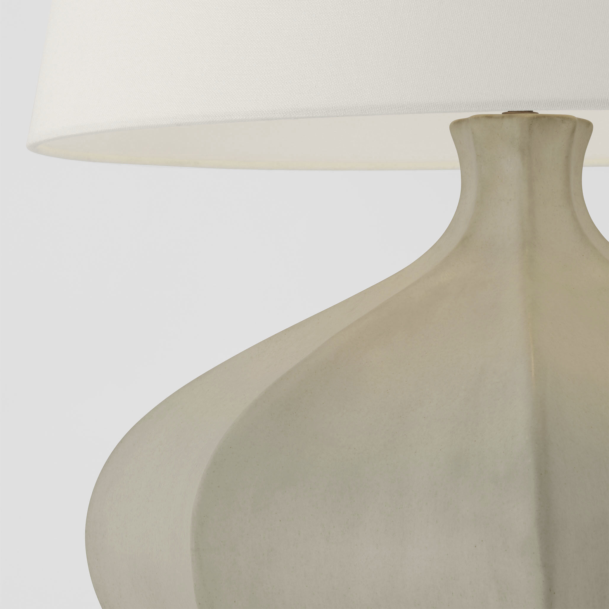 AERIN Rana 24.75 inch 15.00 watt Stone White Wide Table Lamp Portable Light, Medium