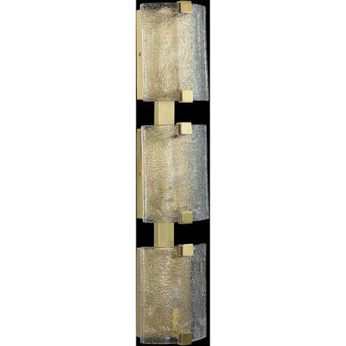 Claritas 3 Light 6.25 inch Polished Brass Wall Sconce Wall Light