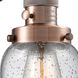 Small Bell 21 inch 60.00 watt Antique Copper Swing Arm Wall Light, Franklin Restoration