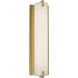 Axel 1 Light 4 inch Satin Brass Sconce Wall Light