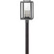 Sutcliffe LED 20 inch Aged Zinc with Antique Nickel Outdoor Post Mount Lantern