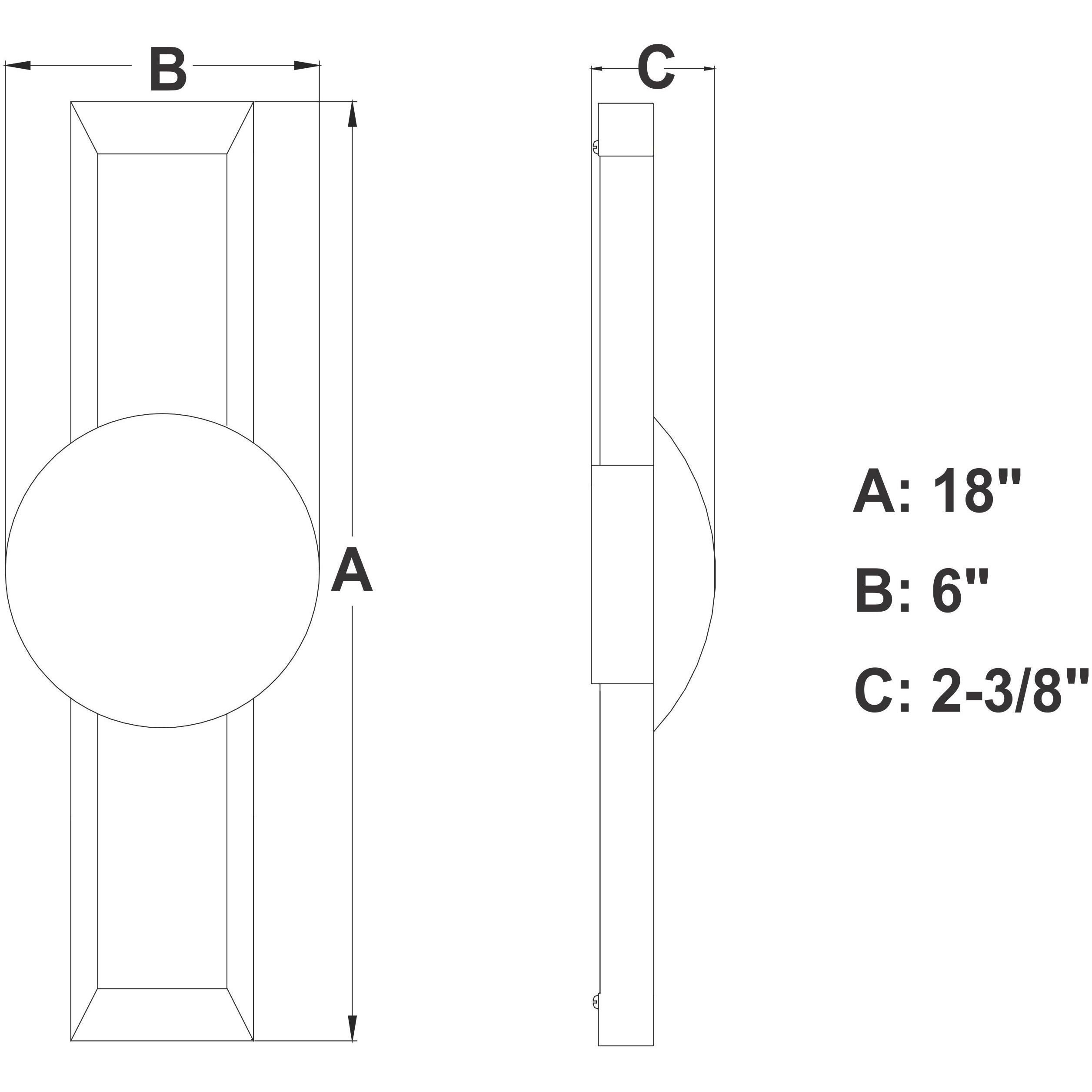 Aline LED 6 inch Polished Nickel Wall Light