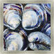 Salty Blue and Black and Red and Green Framed Art