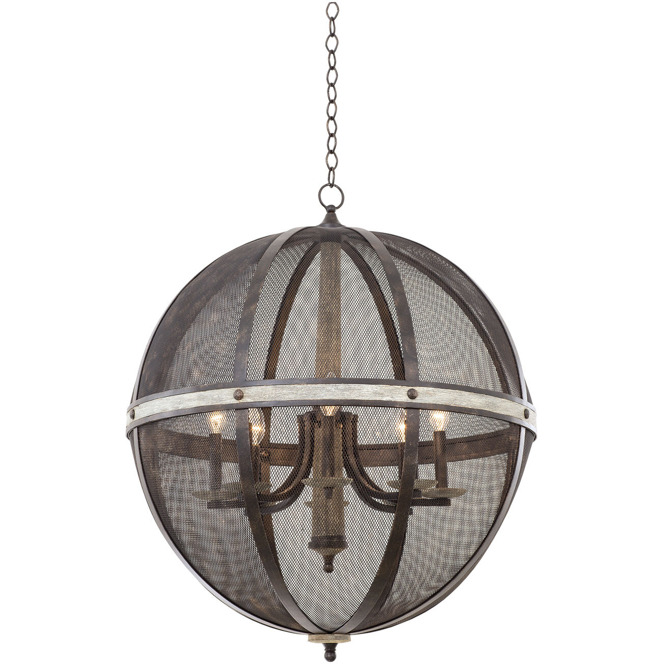 Coronado 8 Light 29 inch Florence Gold Chandelier Ceiling Light