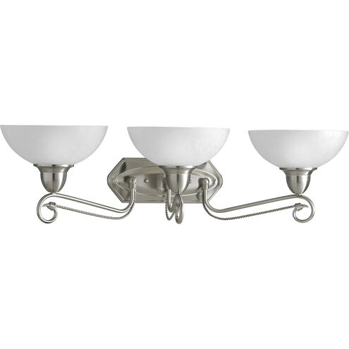 Pavilion 3 Light 33 inch Brushed Nickel Bath Vanity Wall Light