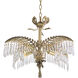 Hildebrandt 4 Light 25.59 inch Vintage Brass Chandelier Ceiling Light, Small