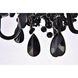 Karter 3 Light 10 inch Polished Black Pendant Ceiling Light