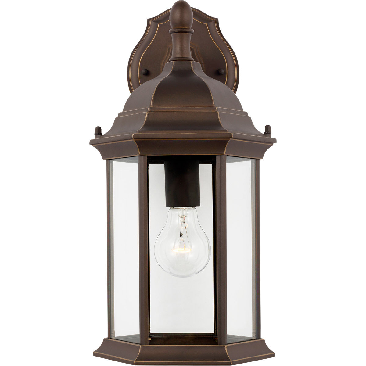 Sevier 1 Light 15.88 inch Antique Bronze Outdoor Wall Lantern, Medium