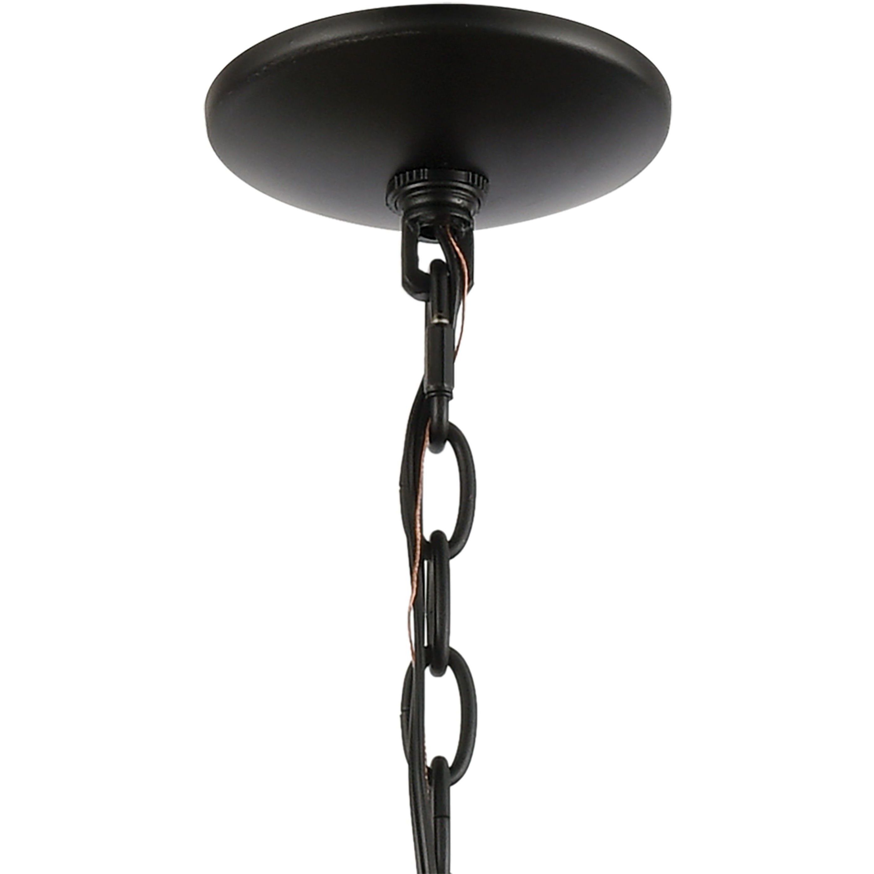 Ramsey 10 Light 34 inch Matte Black Chandelier Ceiling Light