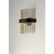 Chimes LED 7 inch Black and Satin Nickel and Satin Brass Wall Sconce Wall Light in Black and Satin Brass and Satin Nickel