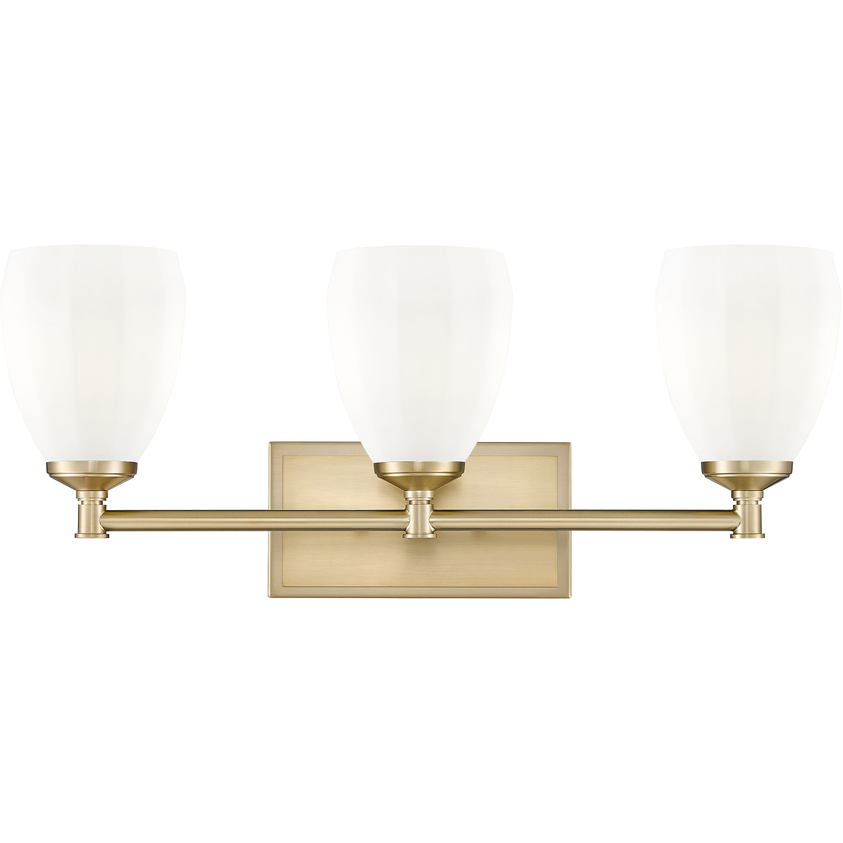 Oren 3 Light 24 inch Modern Gold Bath Vanity Light Wall Light