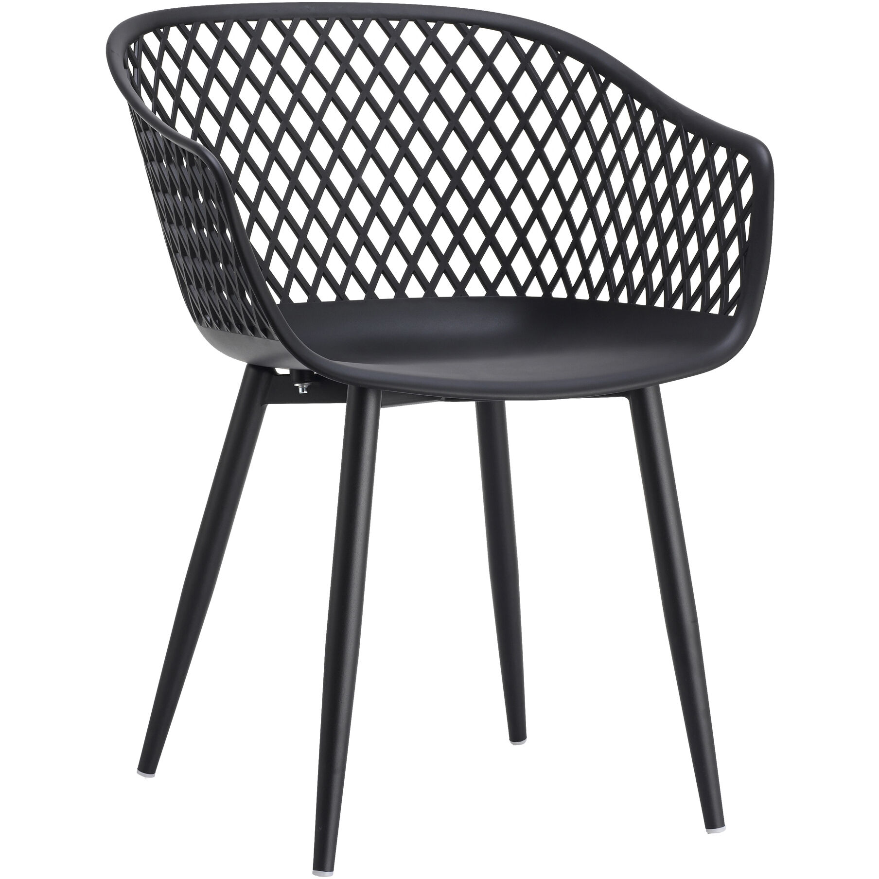 Piazza Black Outdoor Chair, Set of 2