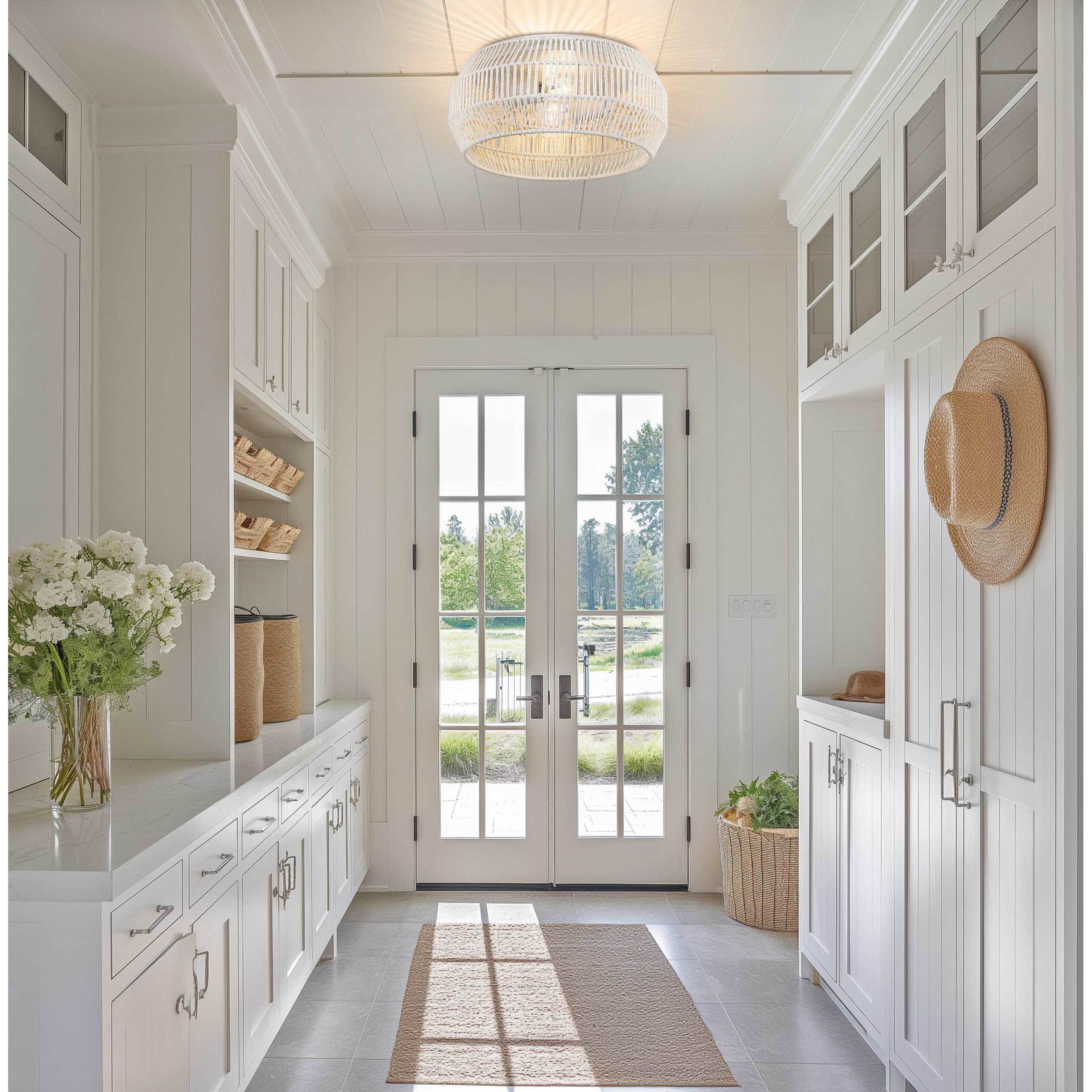 Marlee 2 Light 14.13 inch Matte White Flush Mount Ceiling Light