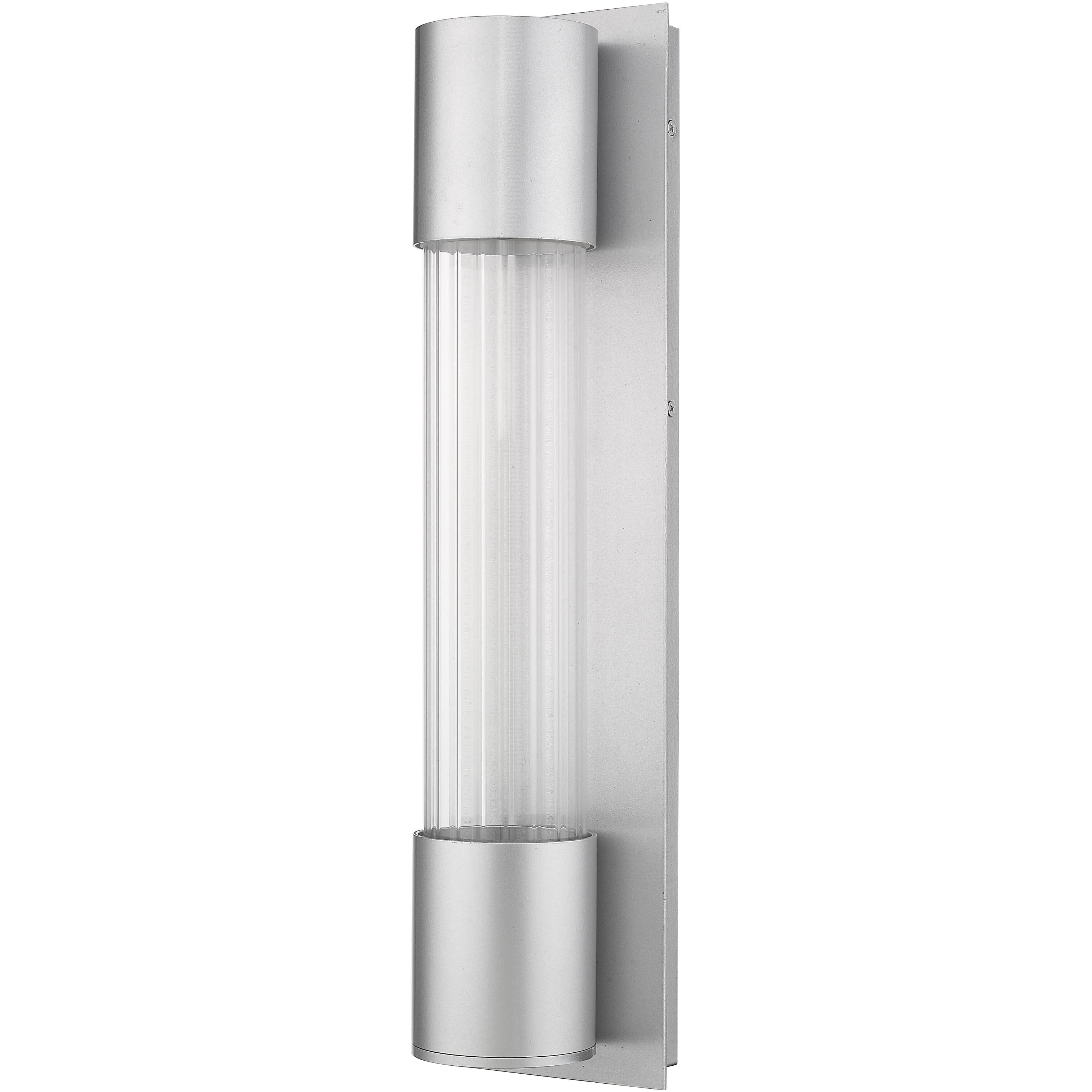 Striate Outdoor Wall Light in Silver
