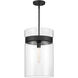 Midnight LA 1 Light 12 inch Matte Black Pendant Ceiling Light