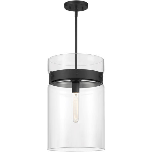 Midnight LA 1 Light 12 inch Matte Black Pendant Ceiling Light