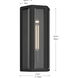 Berens 1 Light 16 inch Textured Black Outdoor Wall Light
