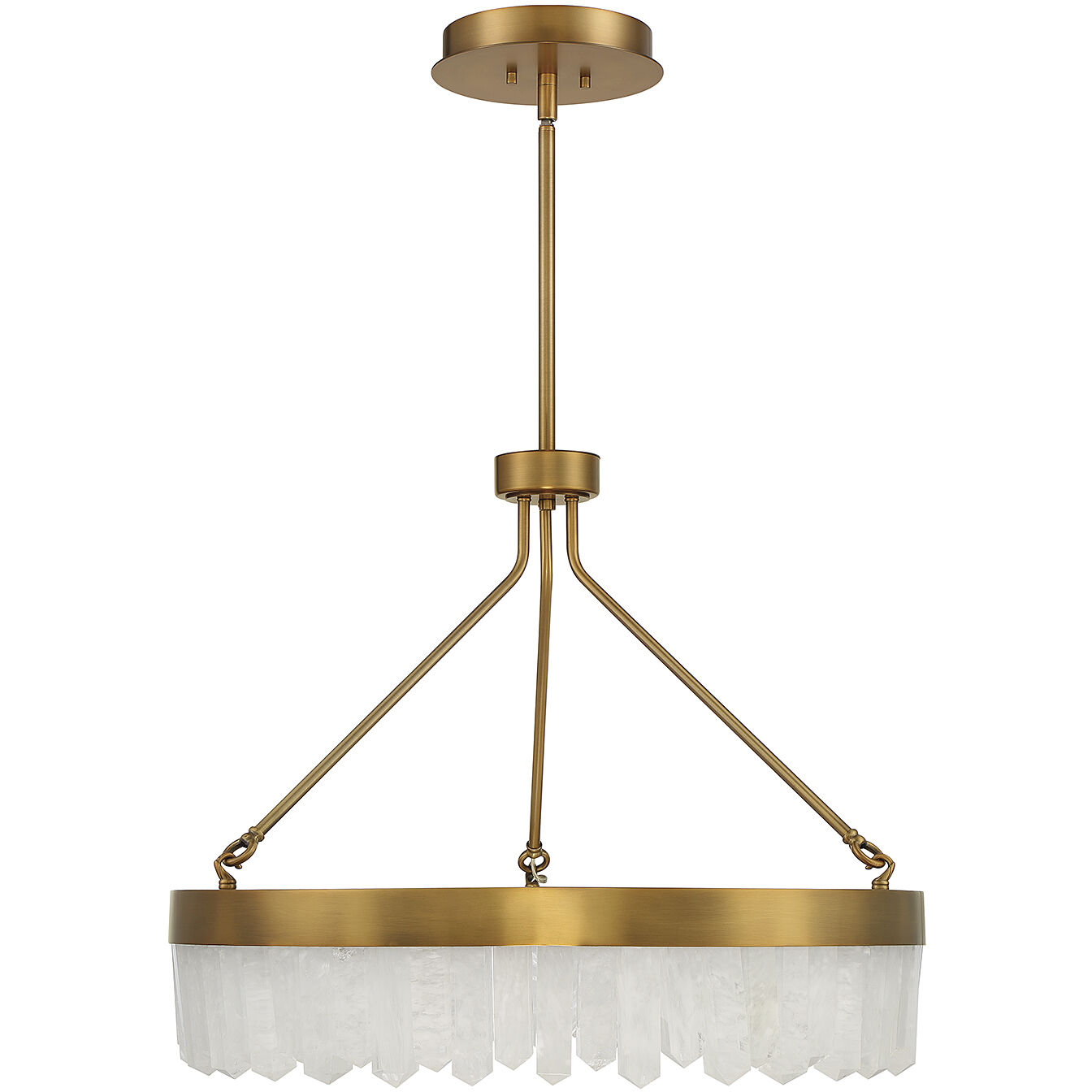 Landon LED 27 inch Warm Brass Pendant Ceiling Light