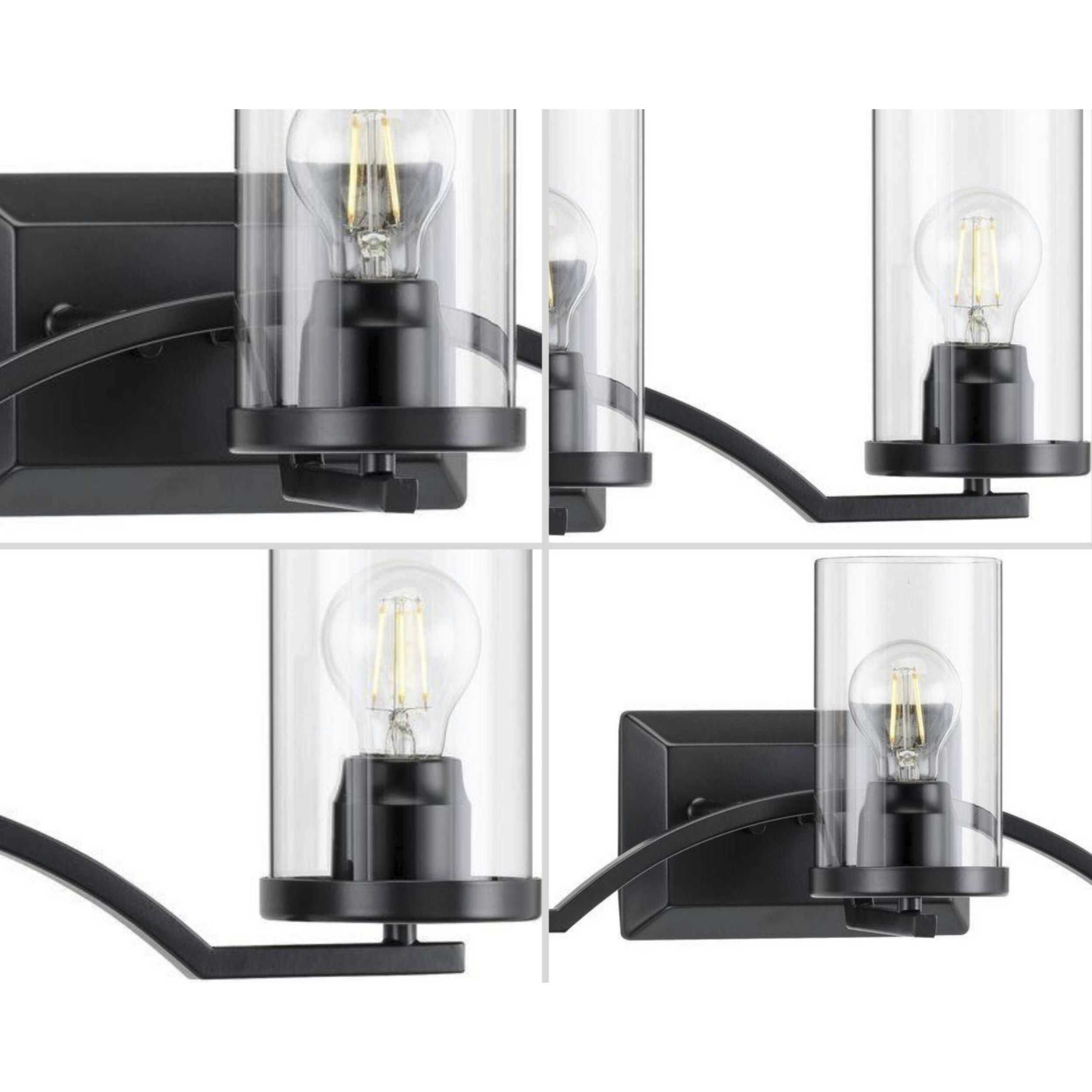 Lassiter 3 Light 24 inch Matte Black Bath Vanity Wall Light 