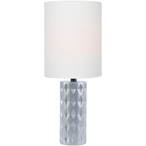 Delta 17 inch 60.00 watt Silver Table Lamp Portable Light
