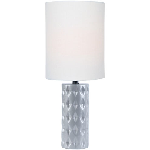 Delta 17 inch 60.00 watt Silver Table Lamp Portable Light