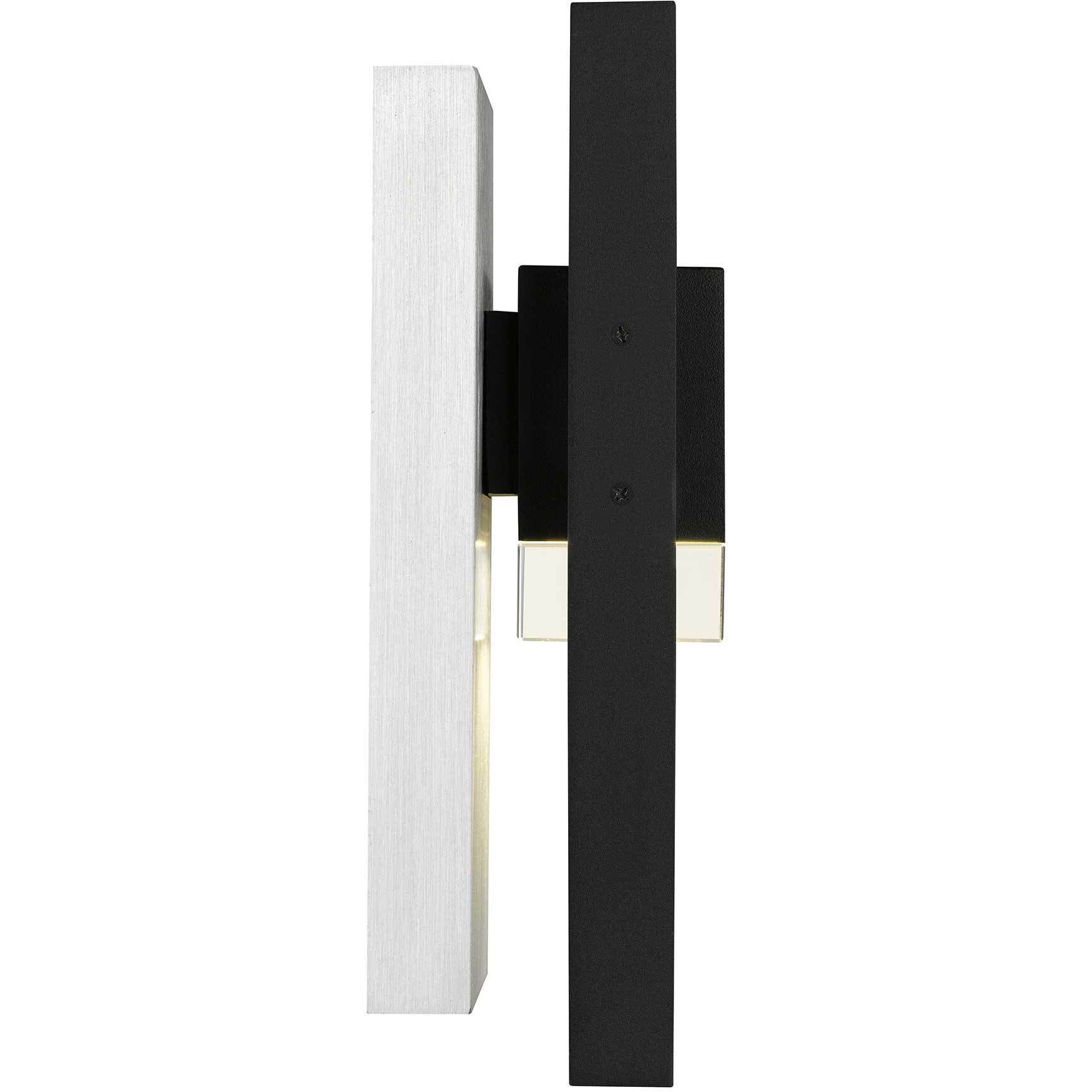 Mars LED 12 inch Sand Black Outdoor Wall Sconce