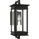 C&M by Chapman & Myers Cupertino 1 Light 15 inch Textured Black Outdoor Wall Lantern