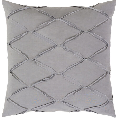 Aiken 26 X 26 inch Grey Euro Sham