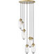 Arden 7 Light 18 inch Rubbed Brass Chandelier Ceiling Light