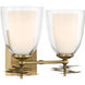 Elowen 2 Light 13.25 inch Legacy Brass Vanity Wall Light