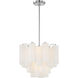 Addis 4 Light 17.75 inch Polished Chrome Chandelier Ceiling Light in White