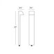 Quad 12 3 watt Bronze Path and Area Light in 3000K Warm White LED, WAC Landscape