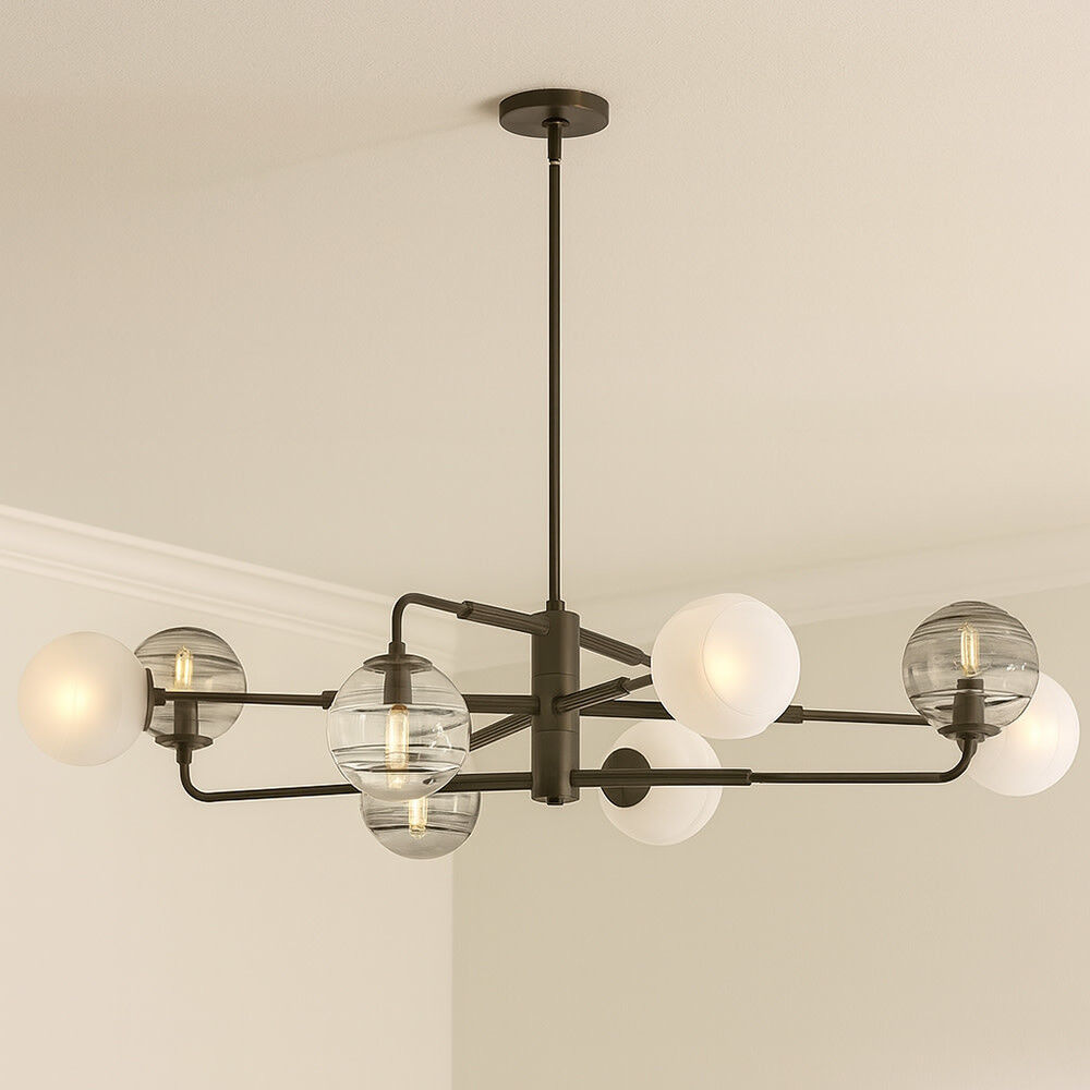 Oberon 8 Light 48 inch Black Oxide Chandelier Ceiling Light